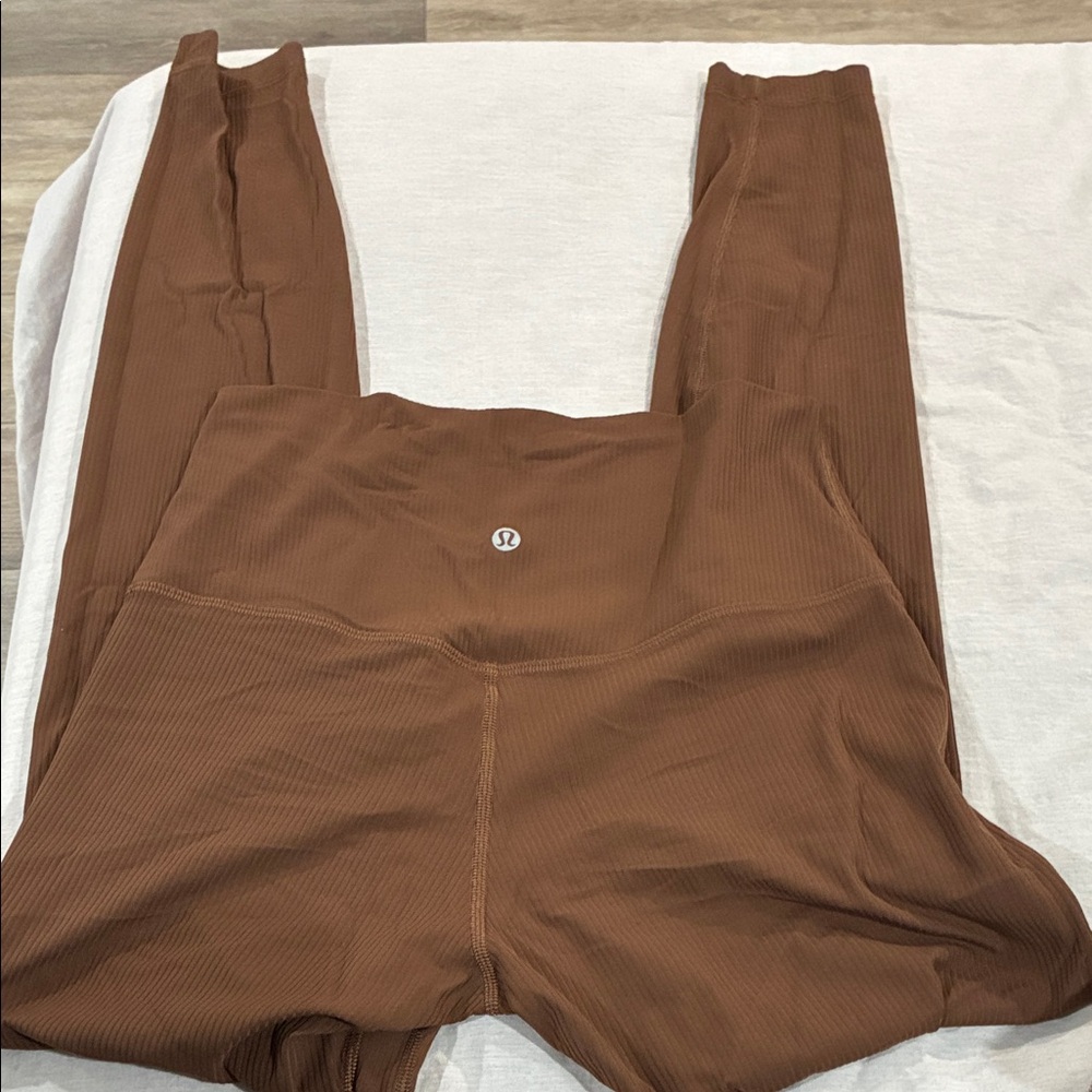 lululemon athletica Chocolate Ribbed Leggings